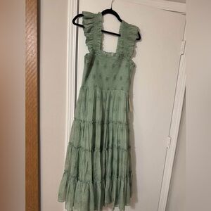 Bohme Sage Smocked Dress